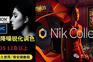 免费分享下载Nik插件滤镜套装DxO Nik Collection For Mac V6.13.0中文破解版PS安装软件包LRC